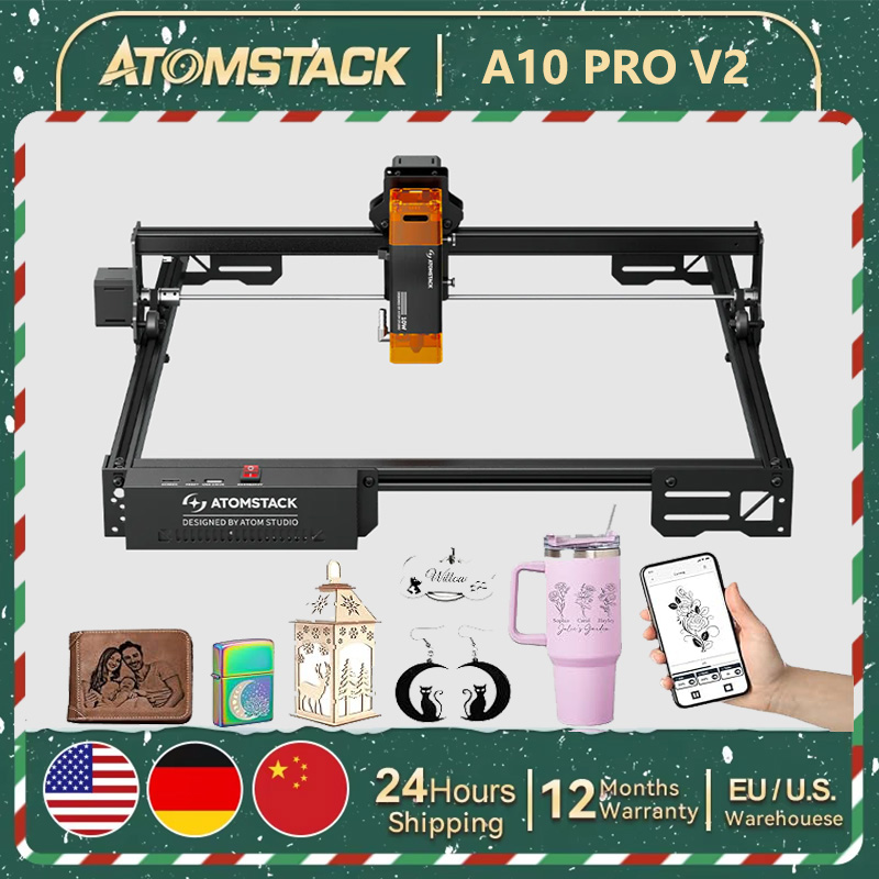 Industrial Acrylic Laser Cutter - ATOMSTACK A10 PRO V2 Laser Engraver