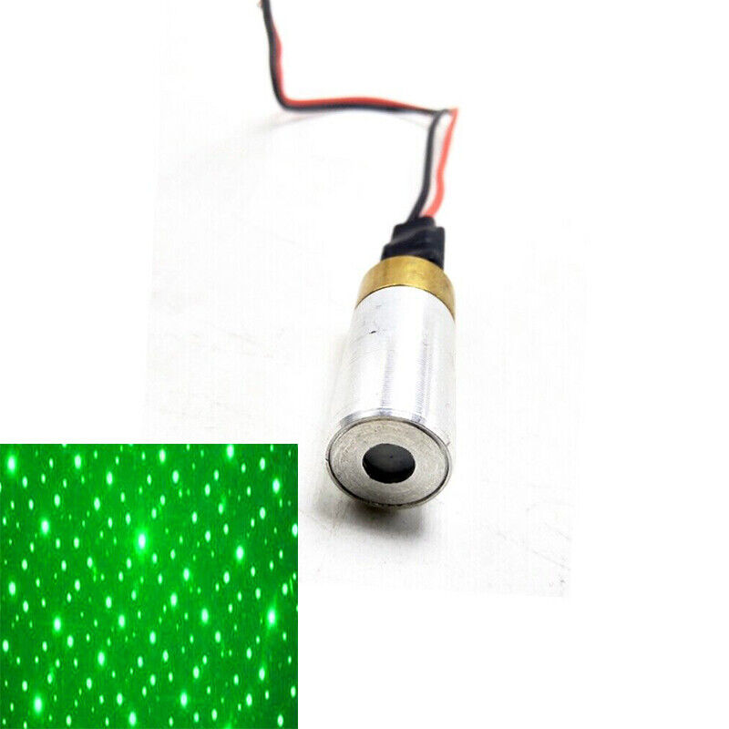 Diode Laser Module - INDUSTRIAL 532nm 10mW Green Gypsophila Dot