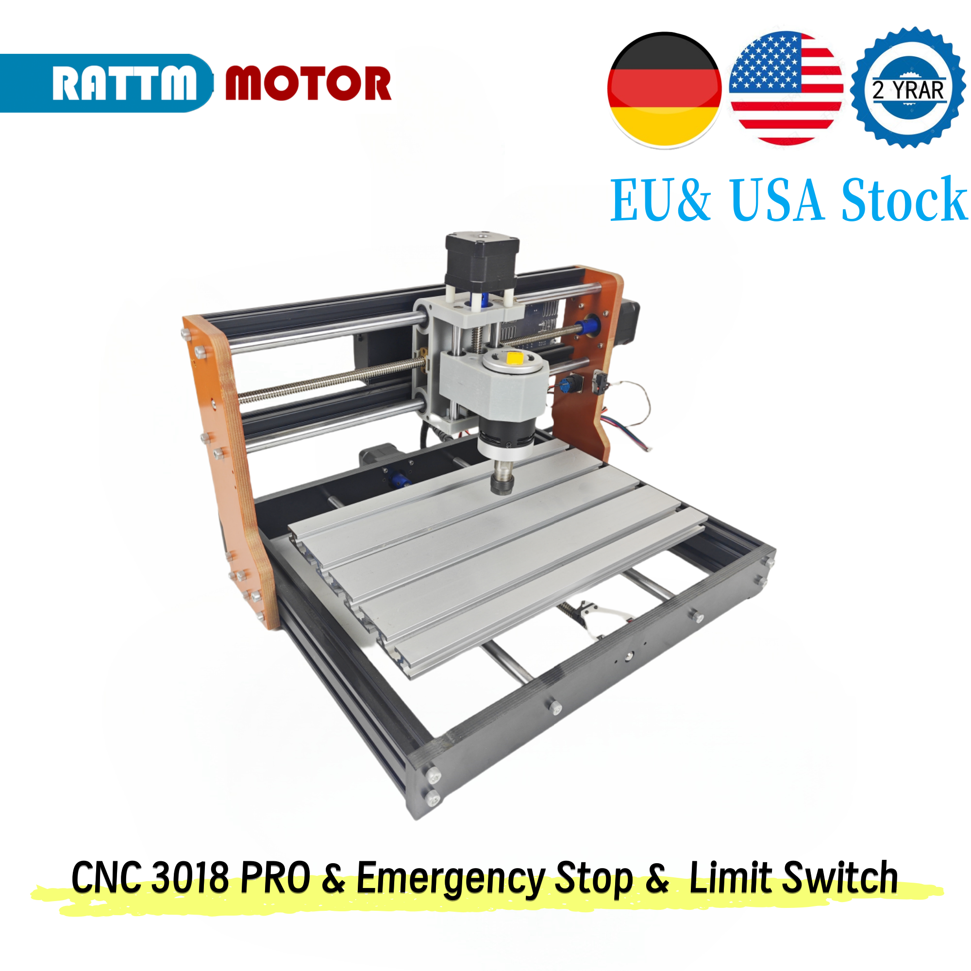 Industrial Acrylic Laser Cutter - 【EU&USA Stock】CNC 3018 PRO Laser Engraving