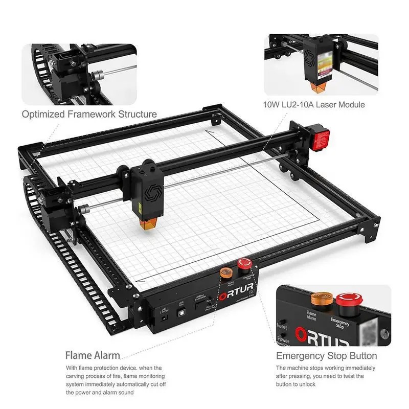 ORTUR Laser Master 2 S2 Pro LU - огляд і ціна Industrial Acrylic Laser Cutter