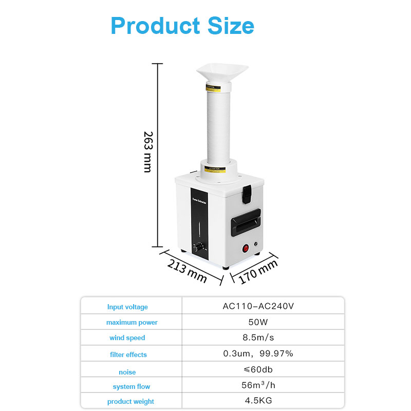 Laser Smoke Purifier Fume Extr - огляд і ціна Fume Extractor Laser