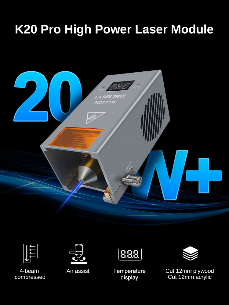 20W 455nm Blue Diode Laser Mod - огляд і ціна Diode Laser Module