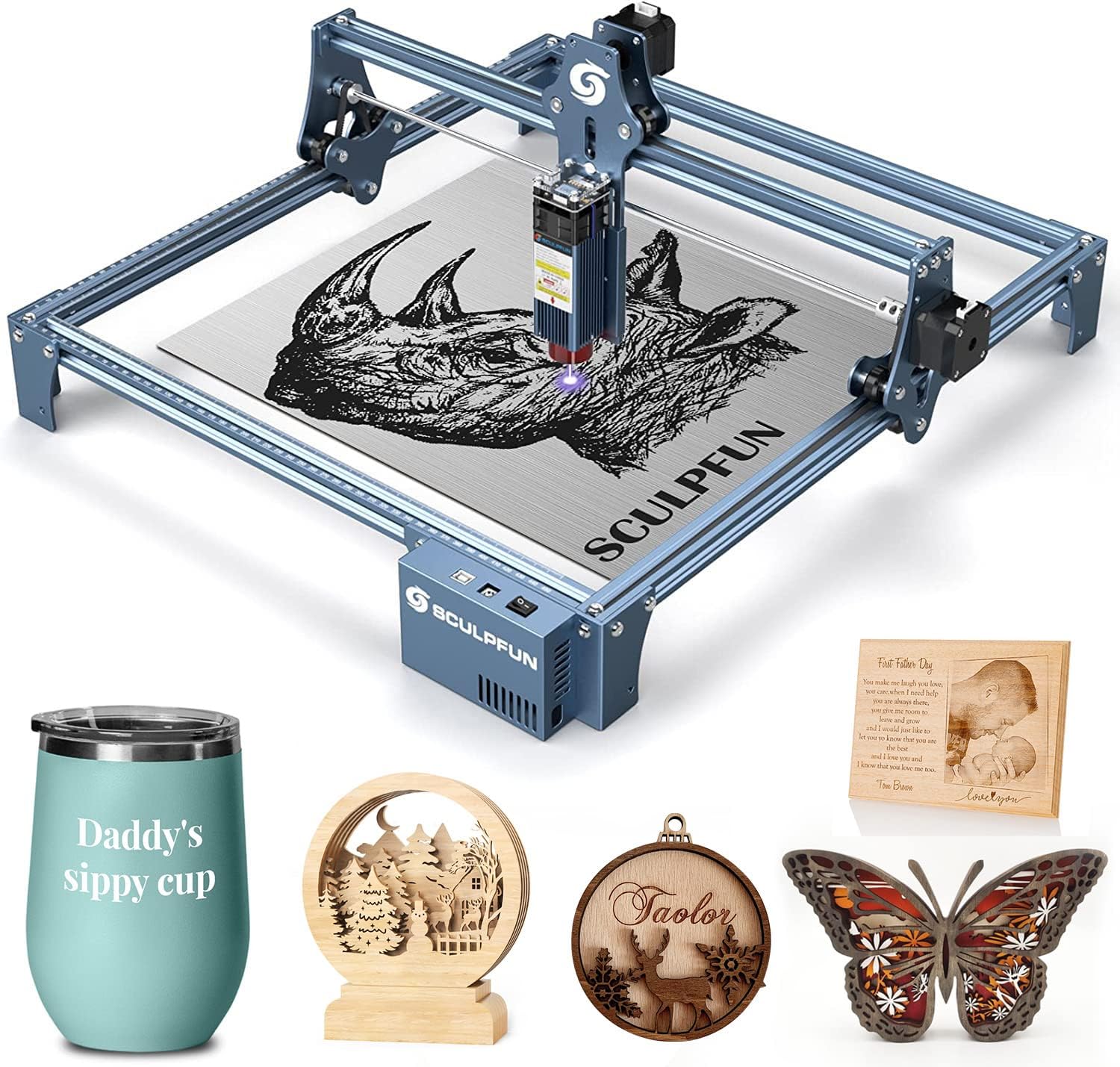 SCULPFUN S9 Laser Engraver 90W - огляд і ціна Industrial Laser Metal Cutting Machine