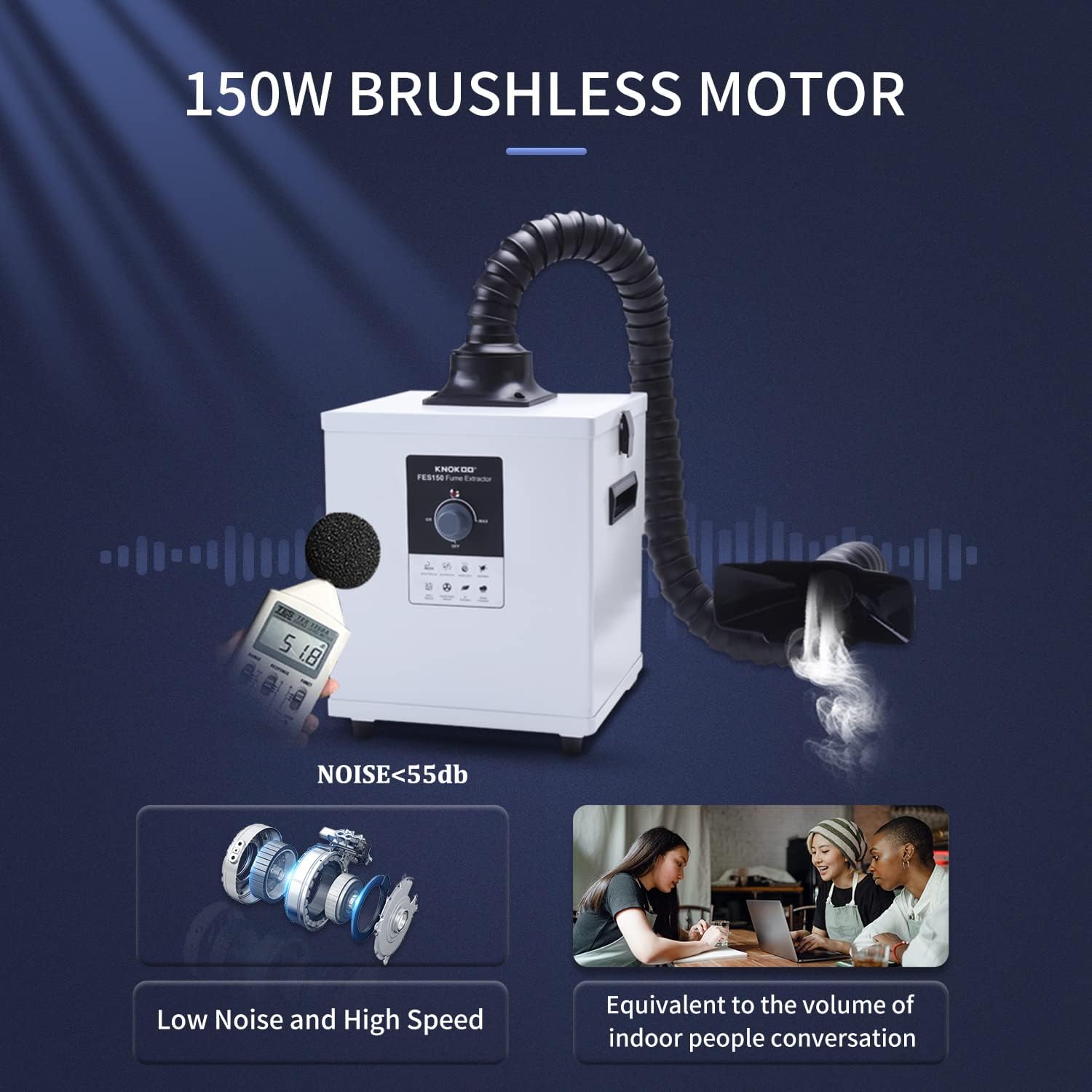 KNOKOO FES150 Industrial Laser - огляд і ціна Fume Extractor Laser