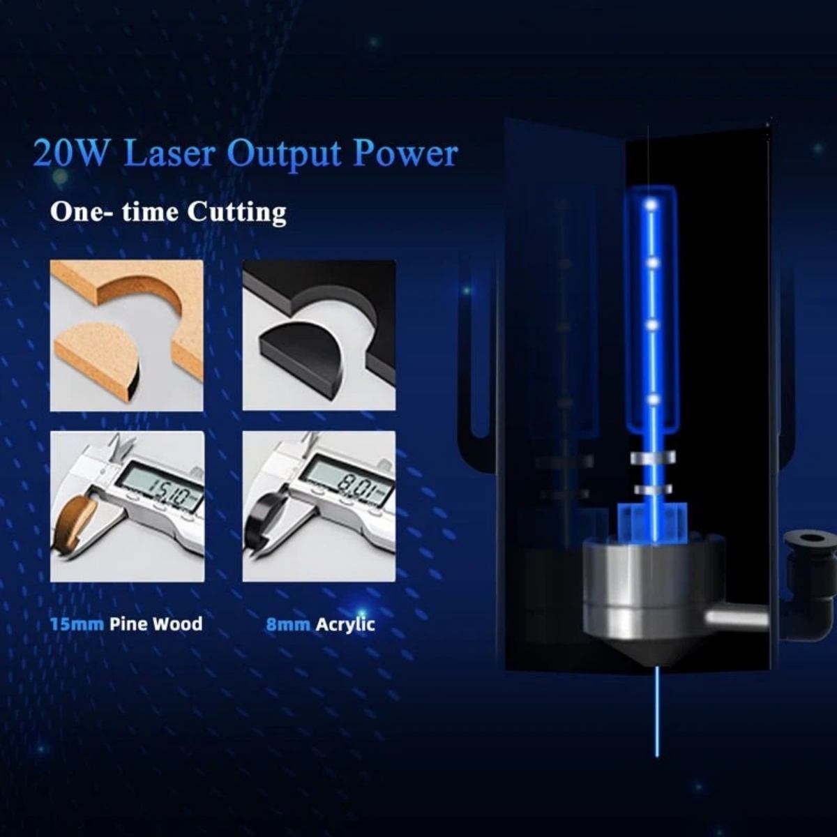 Longer RAY5 20W Laser Engraver - огляд і ціна Diode Laser Module