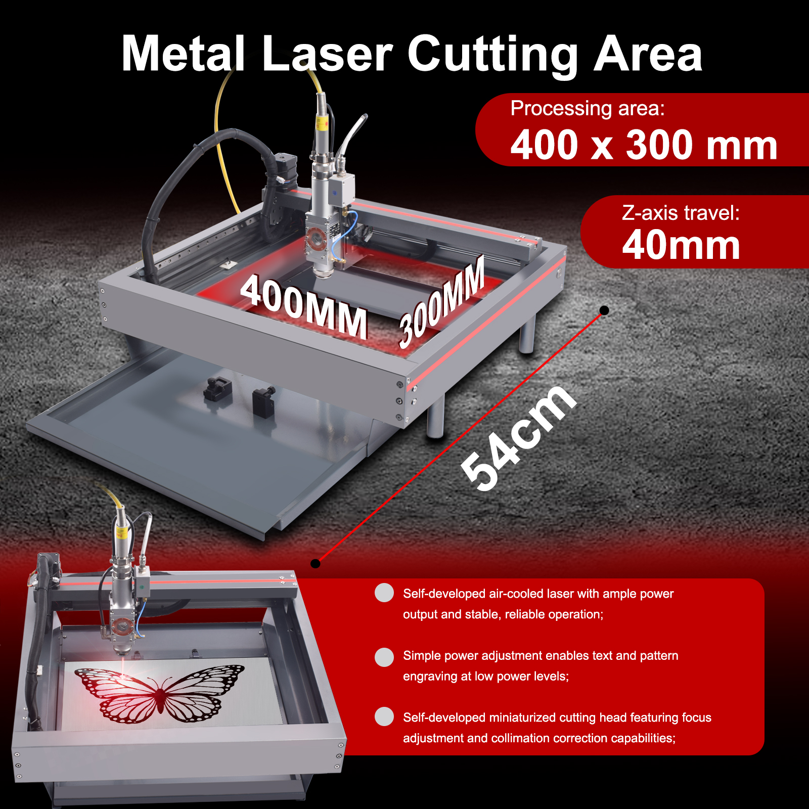 [EU/US] Desktop 220V 50Hz Lase - огляд і ціна Industrial Laser Metal Cutting Machine