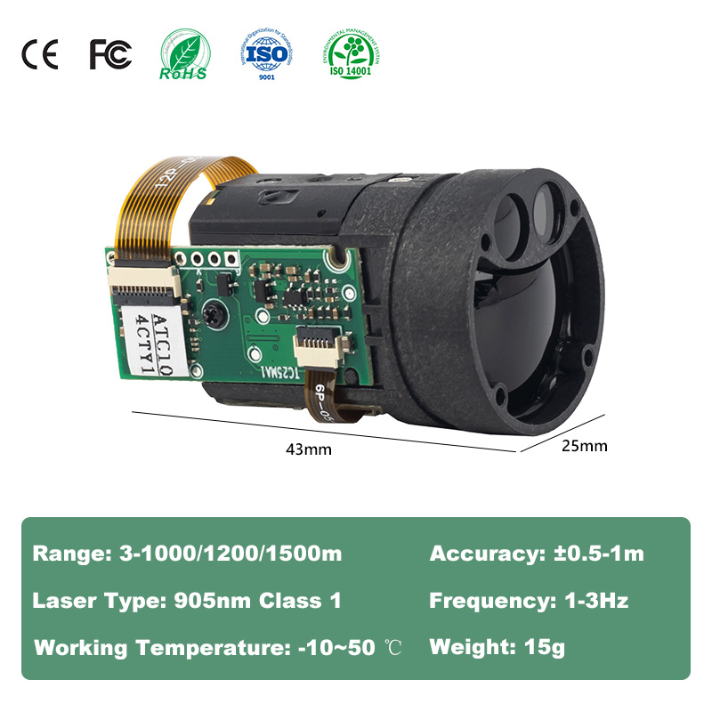 1200m Mini TOF Laser Rangefind - огляд і ціна Industrial Laser Applications