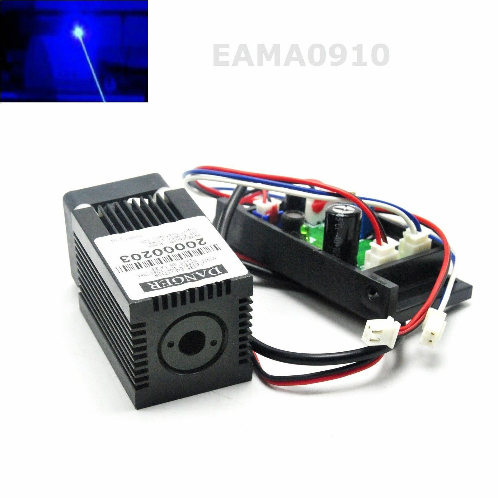 445nm 450nm 300mW 12V Blue Dot - огляд і ціна Diode Laser Module