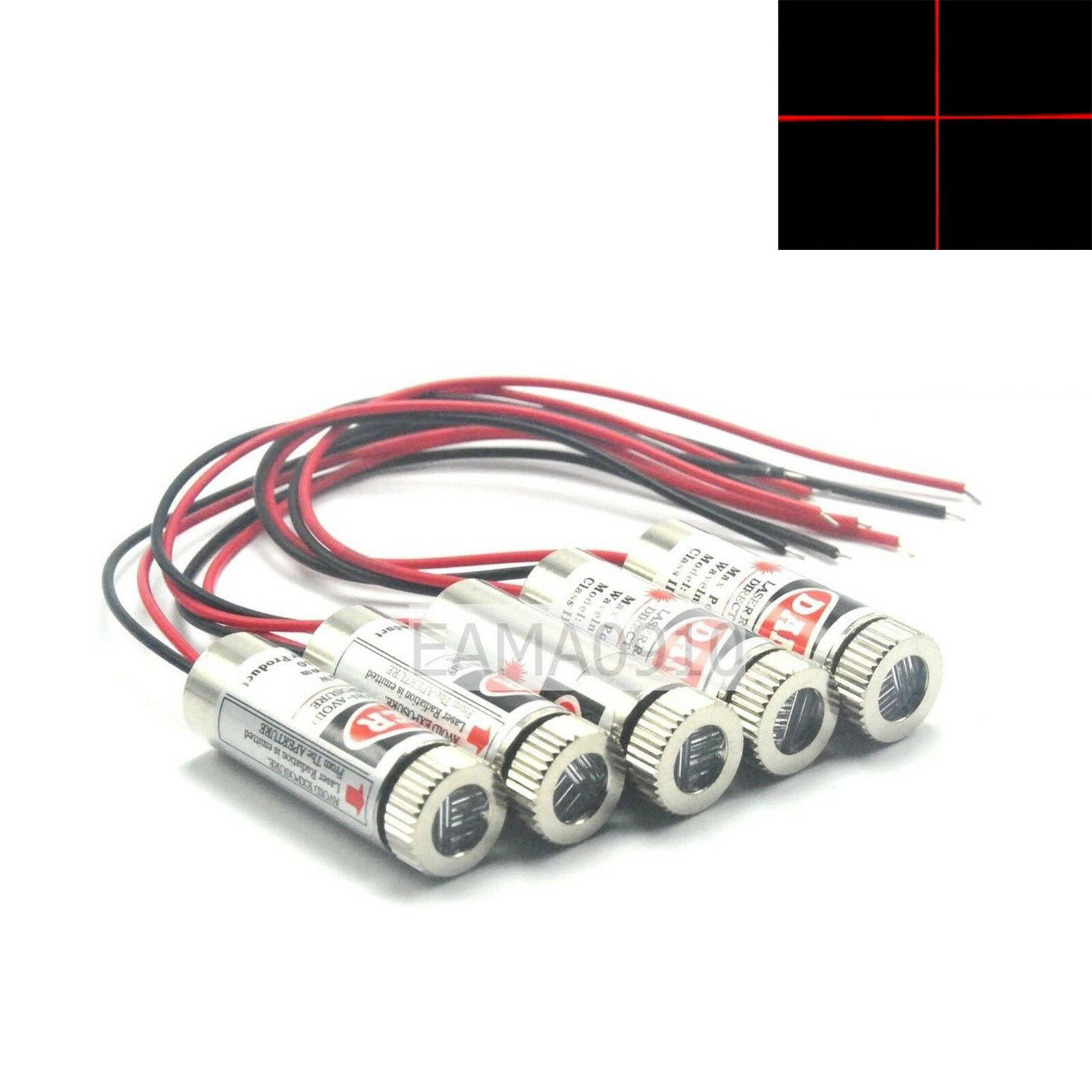 5pcs Focusable 3-5V 650nm 5mW  - огляд і ціна Diode Laser Module