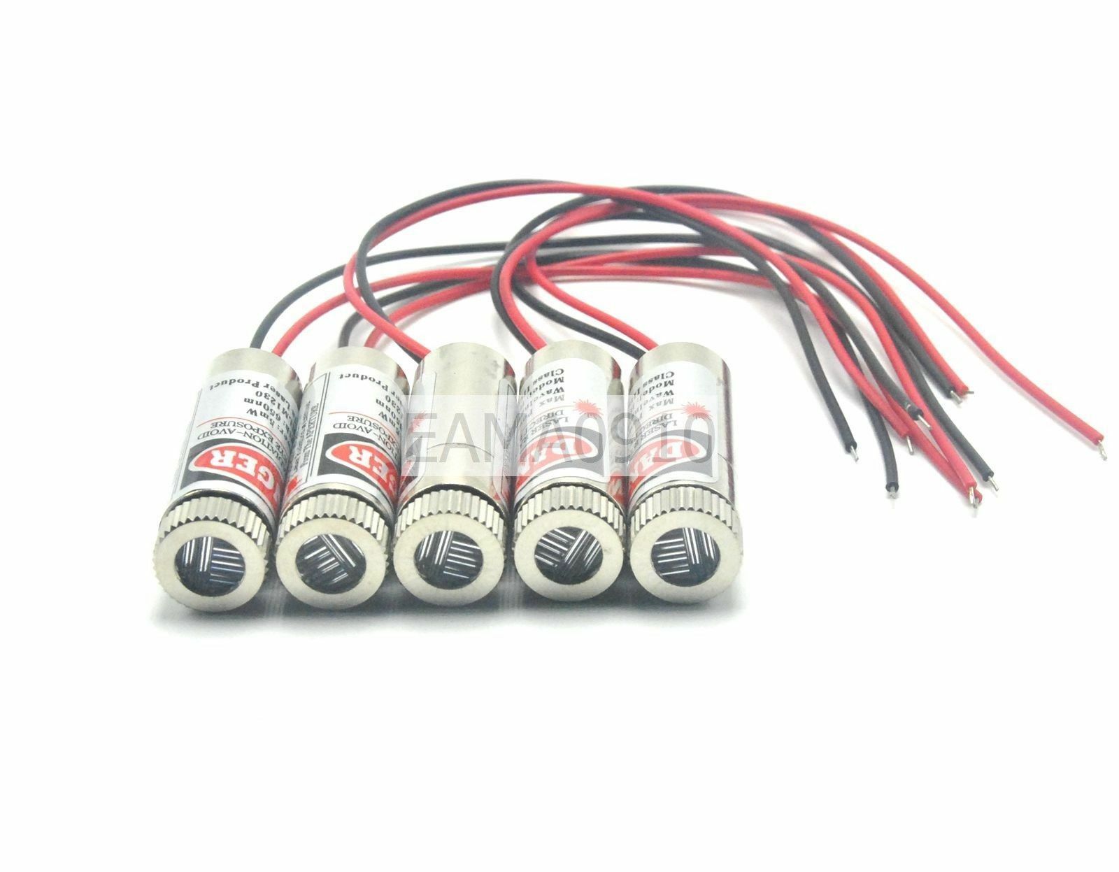 5pcs Focusable 3-5V 650nm 5mW  - огляд і ціна Diode Laser Module